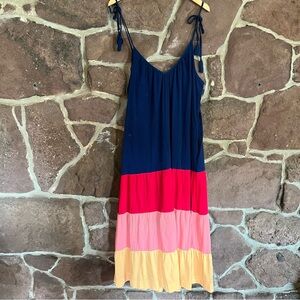 Old Navy Adjustable tank maxi dress fiesta party